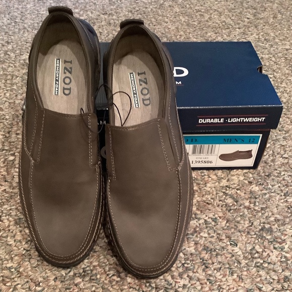 Izod Men’s Thomas Memory Foam Slip On Shoes 12 - Picture 1 of 6
